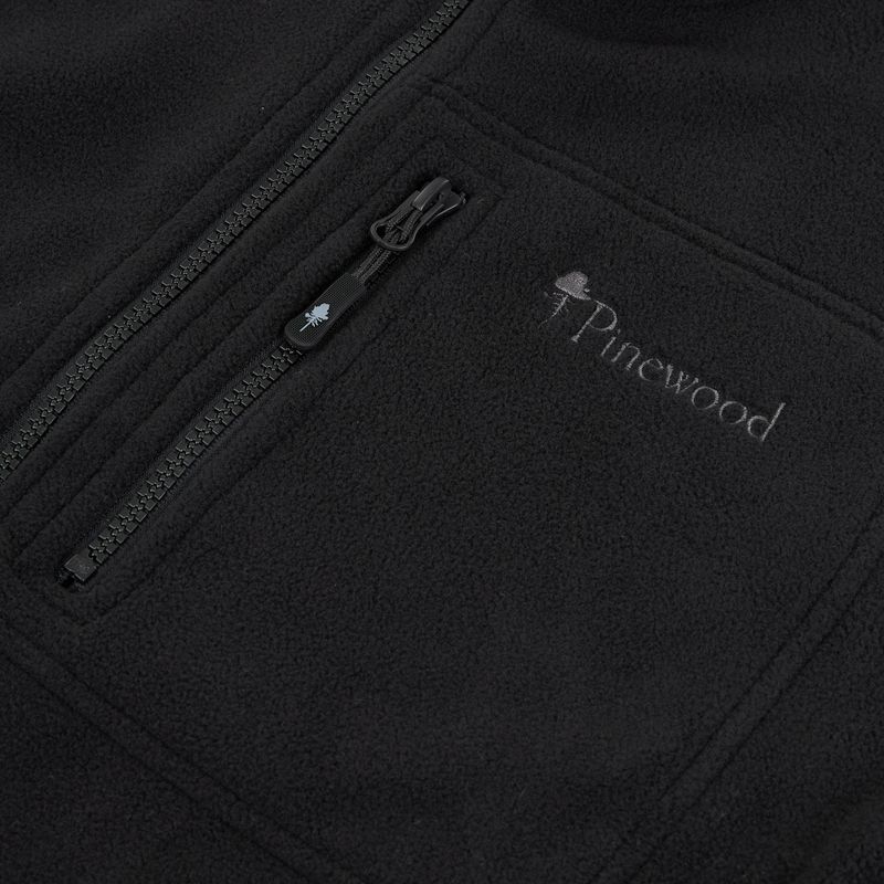 Női trekking pulóver Pinewood Finnveden Fleece black 3