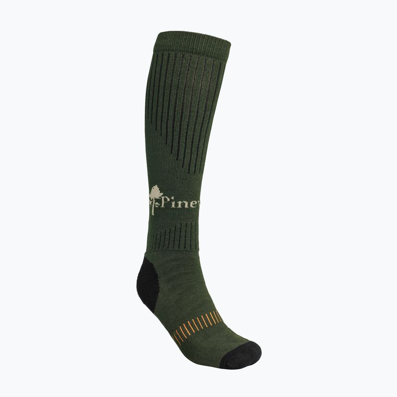 Férfi túrazokni Pinewood Drytex High green/d.brown