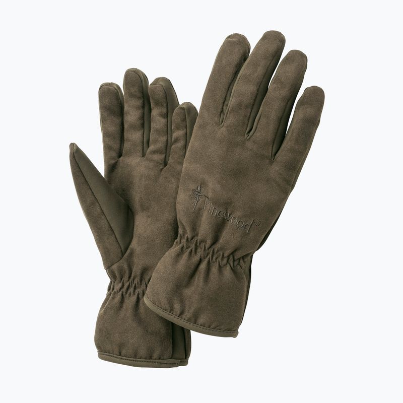 Túrakesztyű Pinewood Extreme Suede Padded suede brown / d.olive