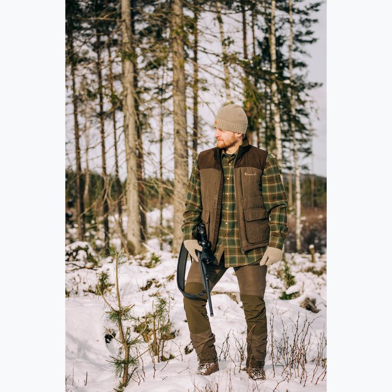 Férfi mellény Pinewood Abisko/Småland suede brown 4