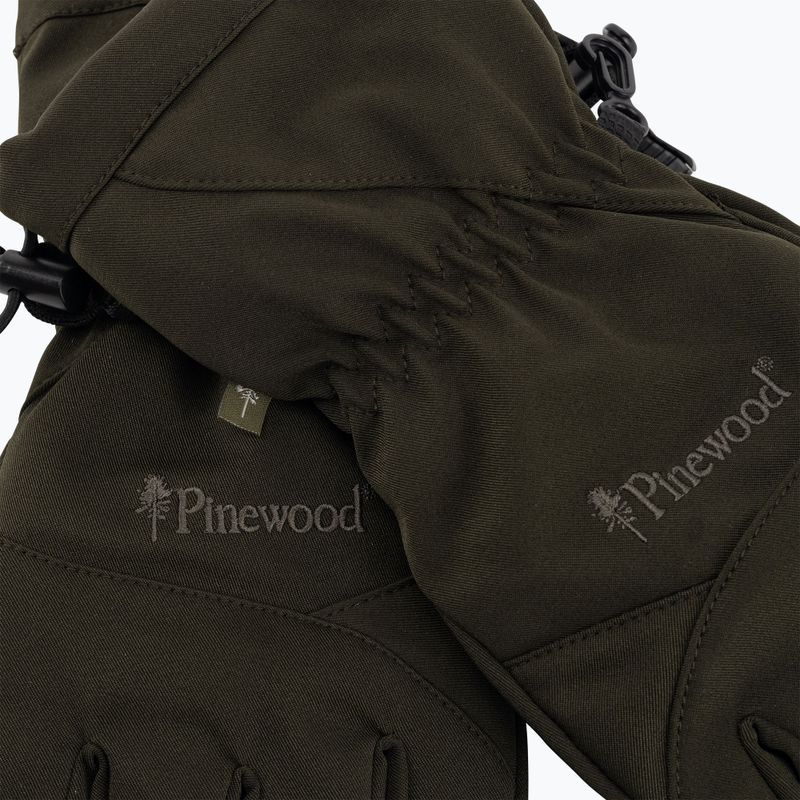 Férfi trekking kesztyű Pinewood Padded 5-F d.zöld 5