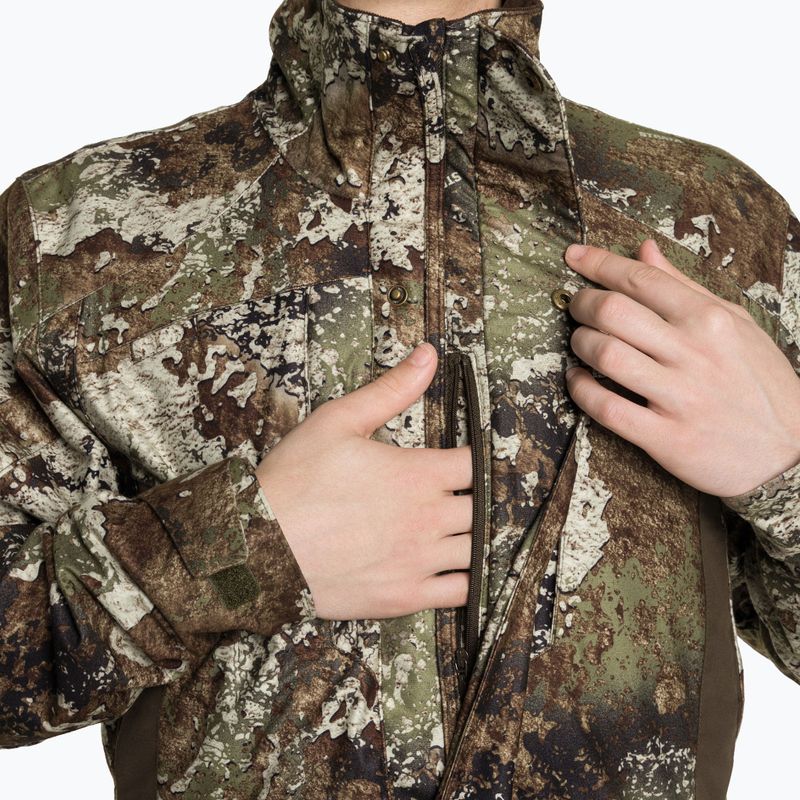 Pinewood férfi softshell dzseki Smaland Light Camou strata/suede barna 5