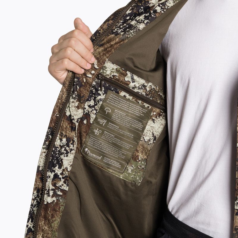 Pinewood férfi softshell dzseki Smaland Light Camou strata/suede barna 9