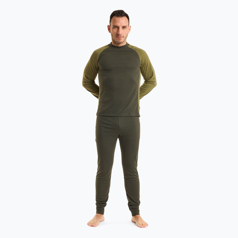 Férfi thermo fehérnemű szett Pinewood Finnveden Base Layer d.green/leaf