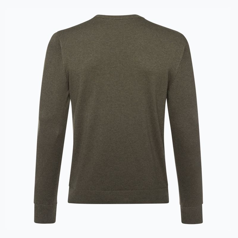 Férfi trekking pulóver Pinewood Varnamo Crewneck Knitted green mel 2
