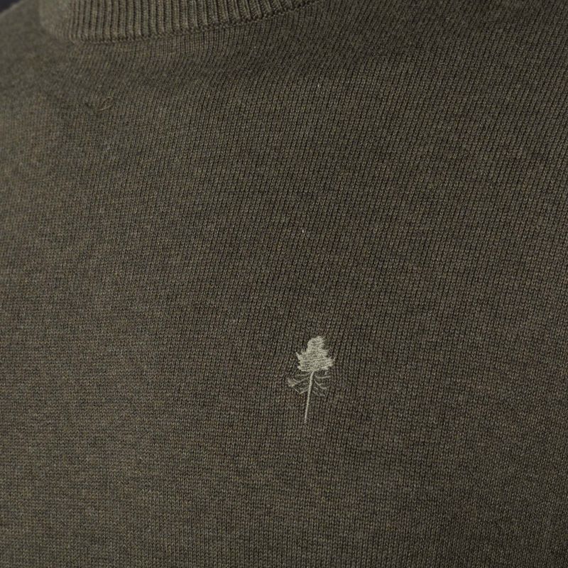 Férfi trekking pulóver Pinewood Varnamo Crewneck Knitted green mel 3
