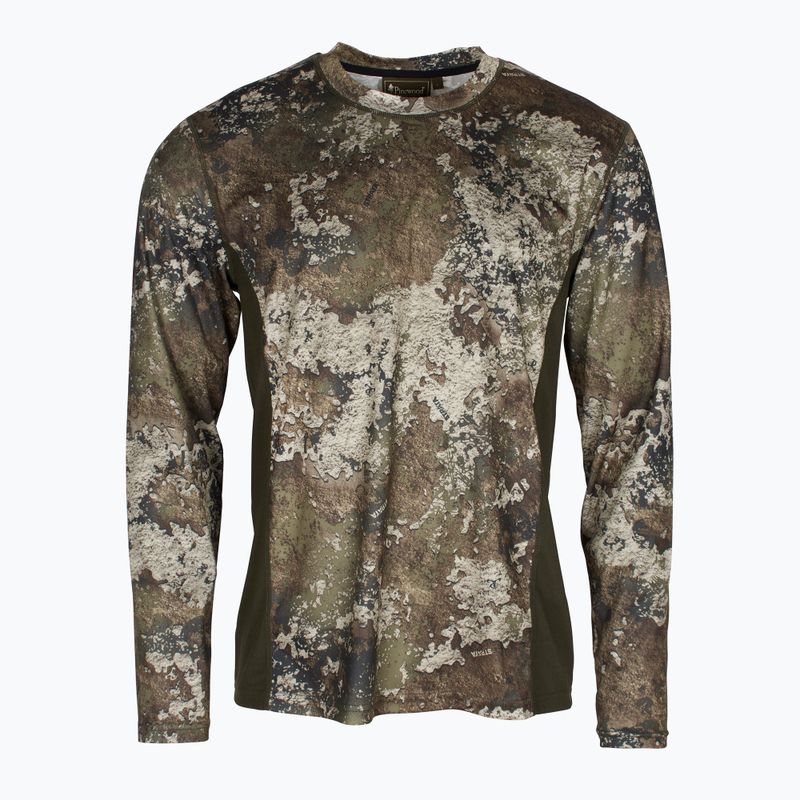 Férfi thermo pulóver Pinewood Abisko Merino Base Layer Half Zip d.mossgreen 3