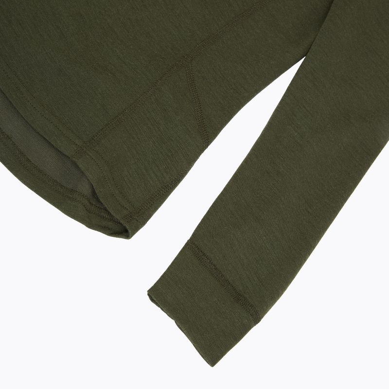 Férfi thermo pulóver Pinewood Abisko Merino Base Layer Half Zip d.mossgreen 4