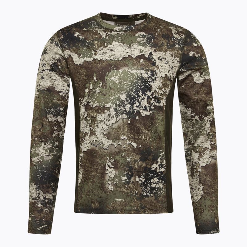 Férfi hosszú ujjú túrafelső Pinewood Furudal Camou InsectSafe strata/moss green