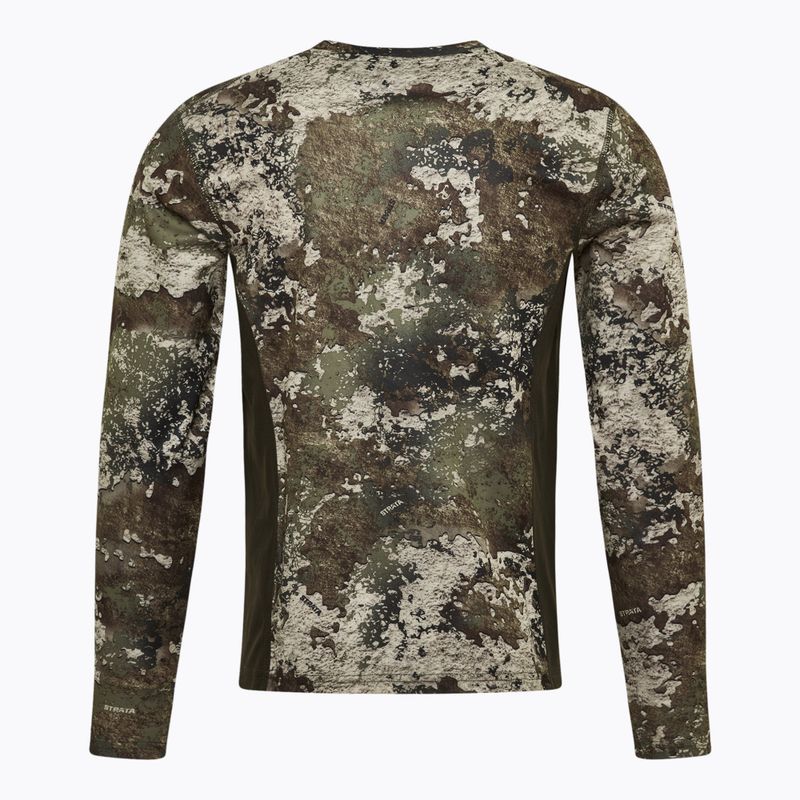 Férfi hosszú ujjú túrafelső Pinewood Furudal Camou InsectSafe strata/moss green 2