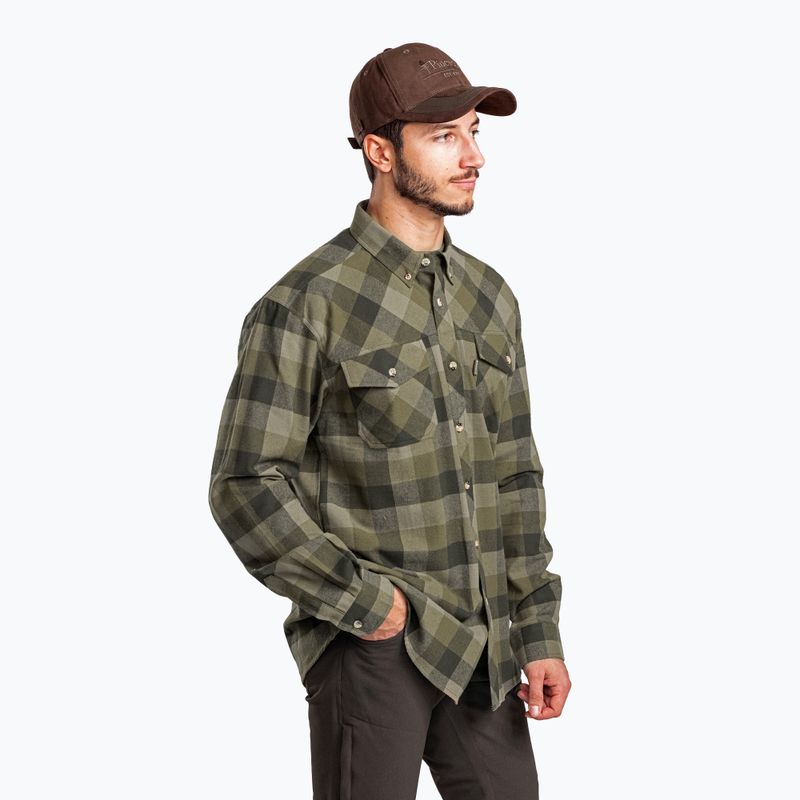 Férfi Pinewood Lumbo oliva/suede barna ing