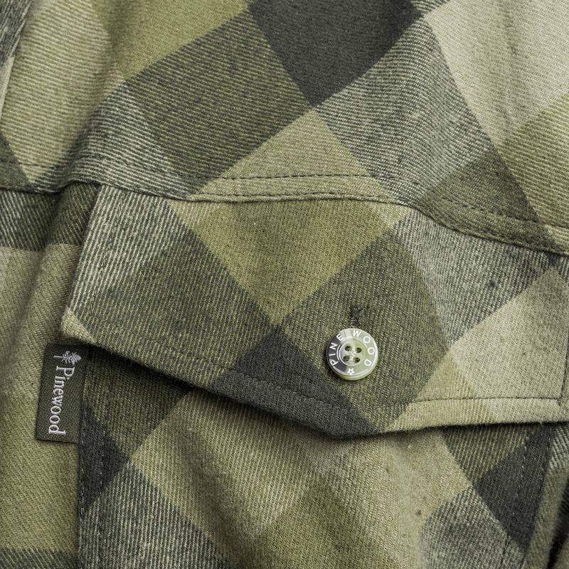 Férfi Pinewood Lumbo oliva/suede barna ing 4