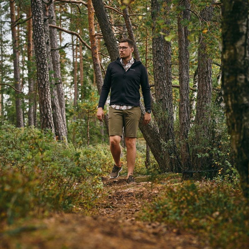 Férfi Pinewood Finnveden Hoodie trekking pulóver fekete 4