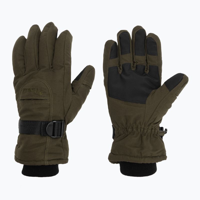 Férfi túrakesztyű Pinewood Membrane Glove moss green