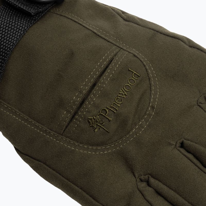 Férfi túrakesztyű Pinewood Membrane Glove moss green 6