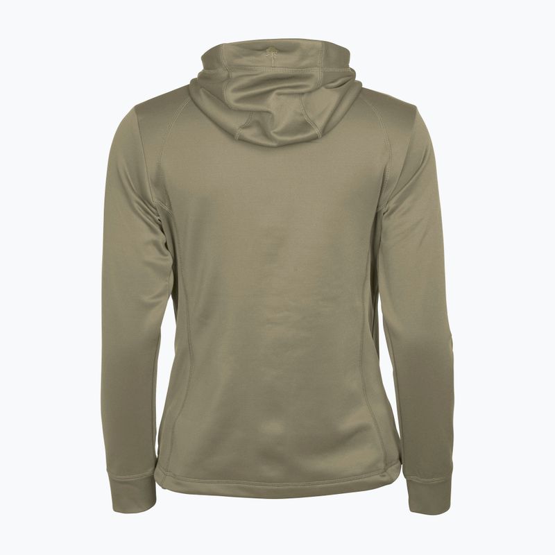 Női trekking pulóver Pinewood Finnveden Hoodie közép khaki színben 13