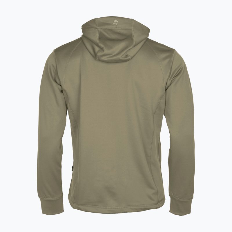 Férfi Pinewood Finnveden Hoodie közép khaki trekking melegítő pulóver 5