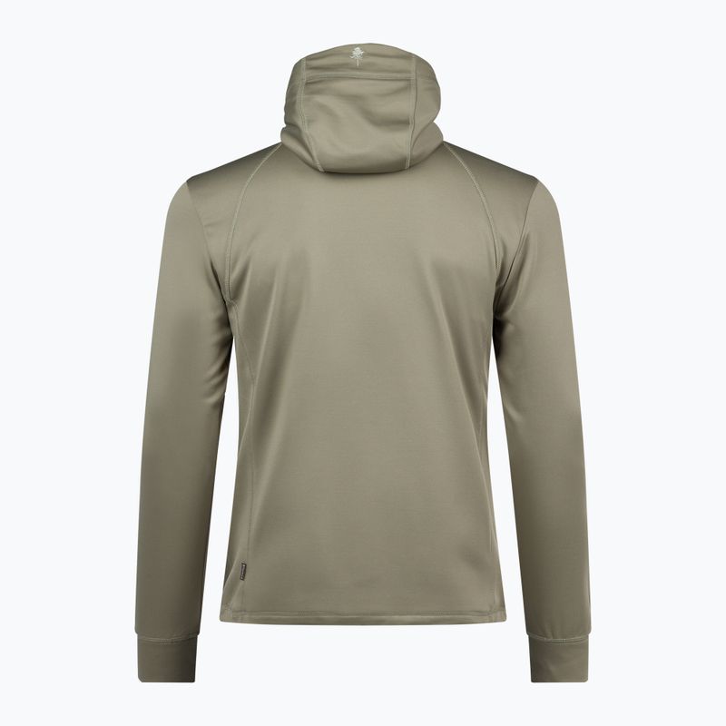 Férfi Pinewood Finnveden Hoodie közép khaki trekking melegítő pulóver 2