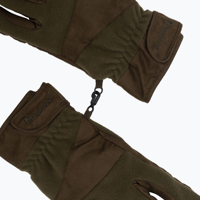 Férfi kesztyű Pinewood Småland Hunters Extreme Fleece h.brown / suede brown 4