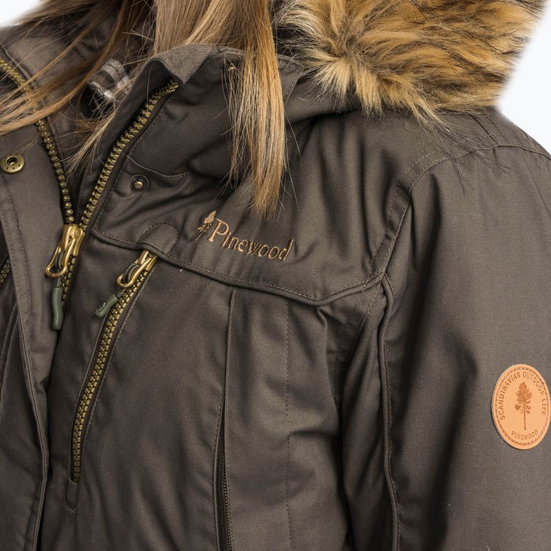 Női bélelt kabát Pinewood Finnveden Winter Parka d.olive 3