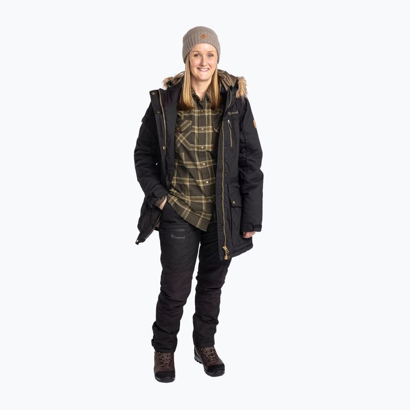 Női bélelt kabát Pinewood Finnveden Winter Parka fekete 2