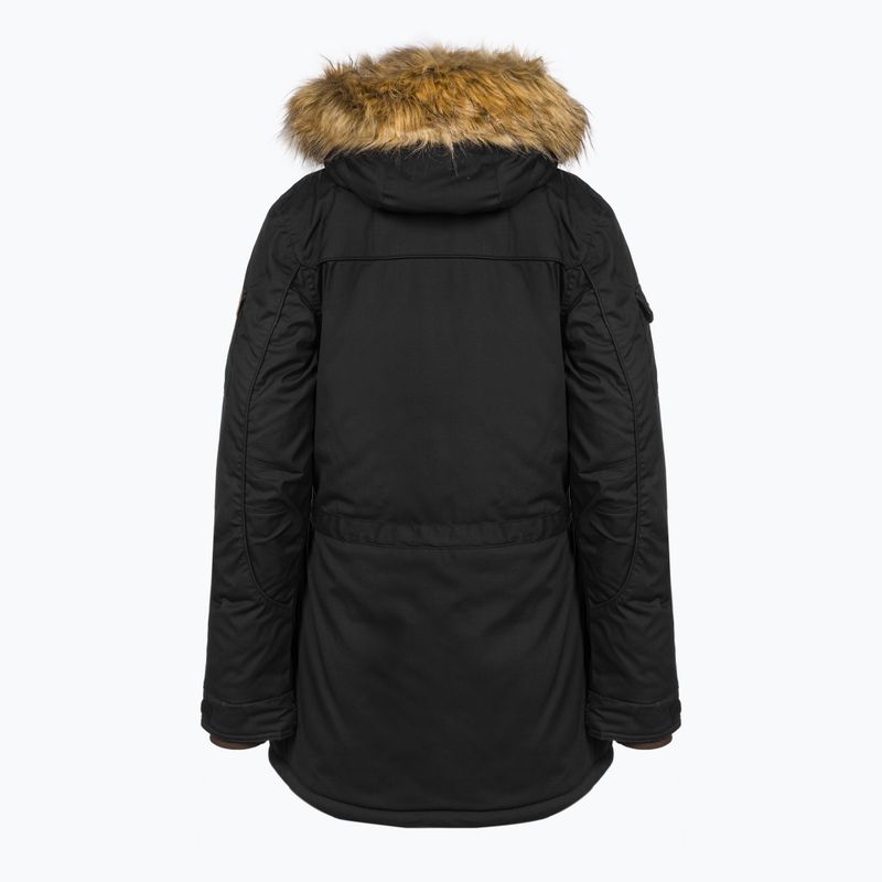 Női bélelt kabát Pinewood Finnveden Winter Parka fekete 7