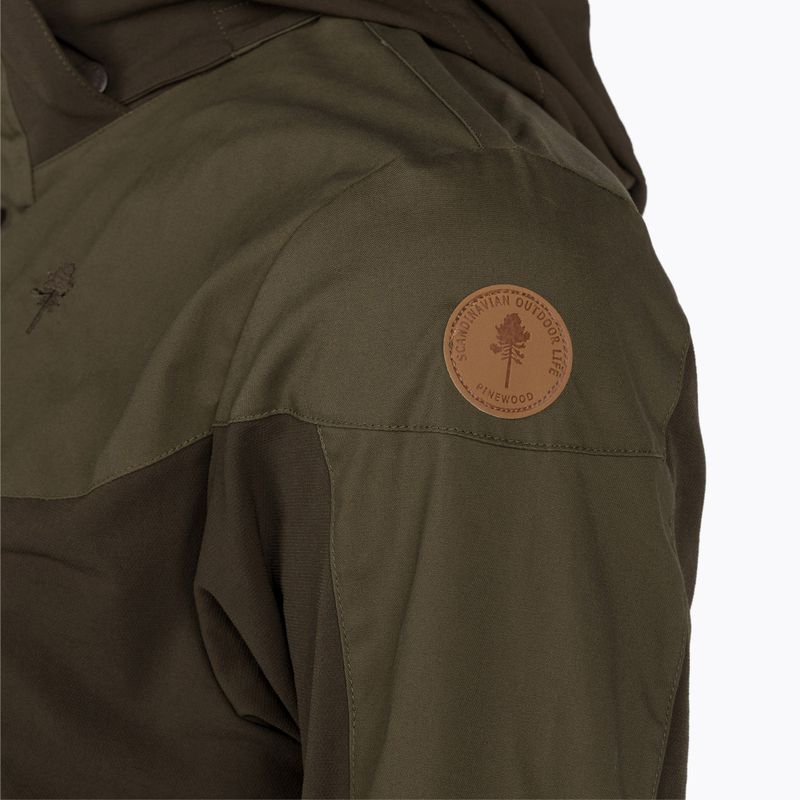 Férfi Pinewood Finnveden Hybrid kabát d.olive/h.olive 3