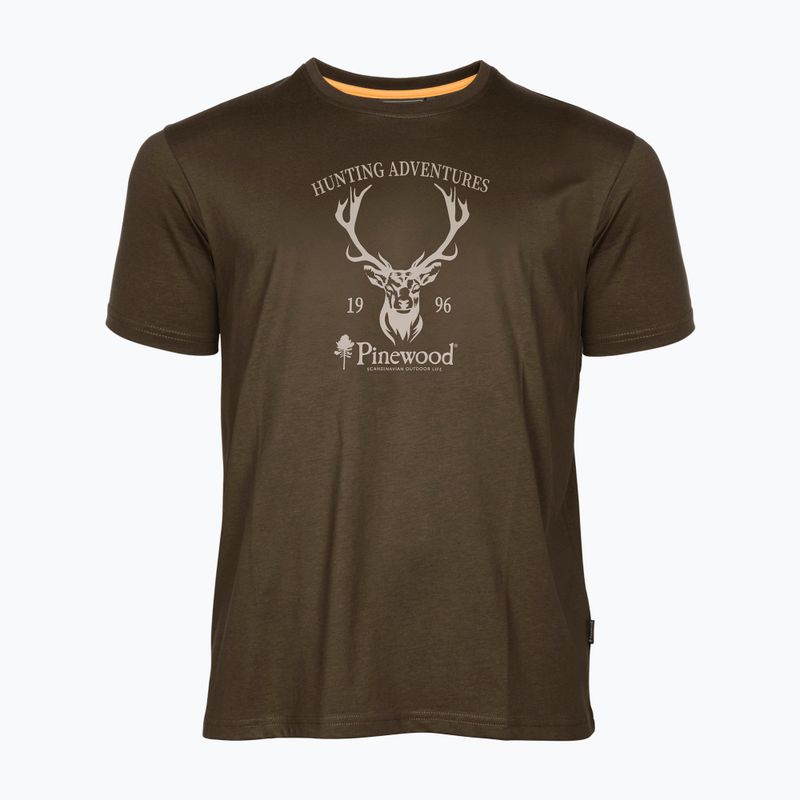 Pinewood Red Deer green férfi póló 4