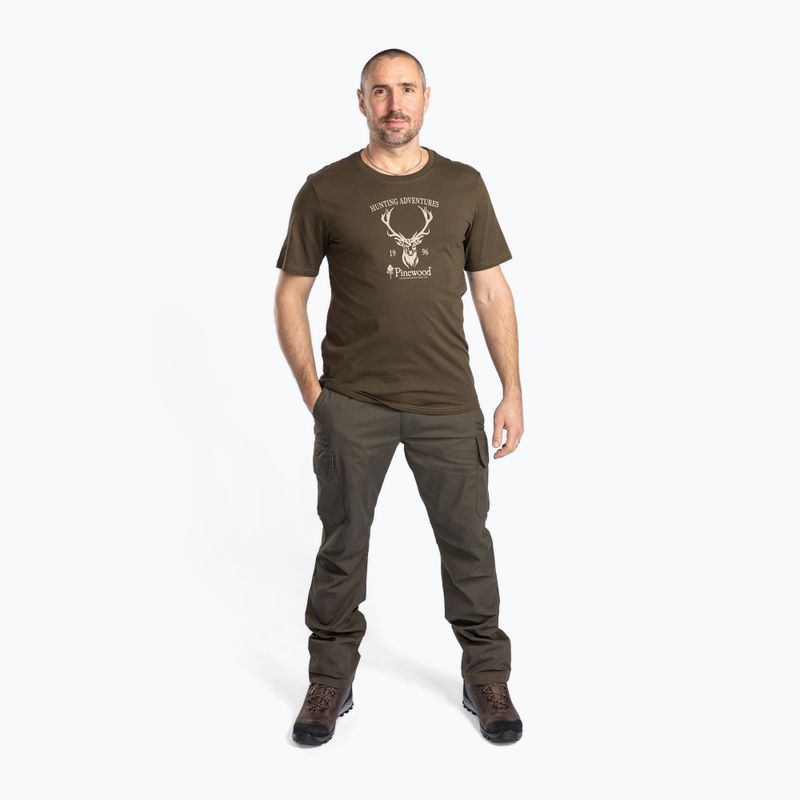 Férfi póló Pinewood Red Deer green 2