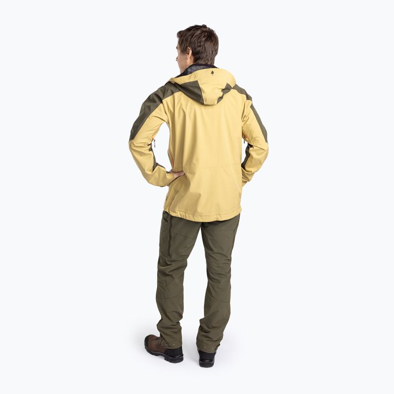 Pinewood Abisko Trekking 3L golden hay/moss green férfi esőkabát 3