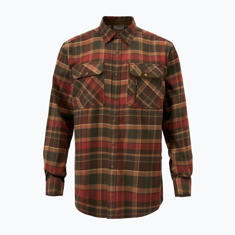 Férfi ing Pinewood Prestwick Exclusive d.green/terracotta 7