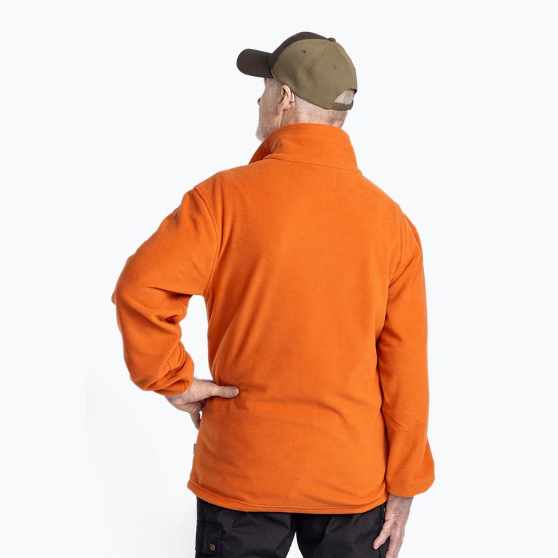 Férfi trekking pulóver Pinewood Finnveden Fleece burned orange 3