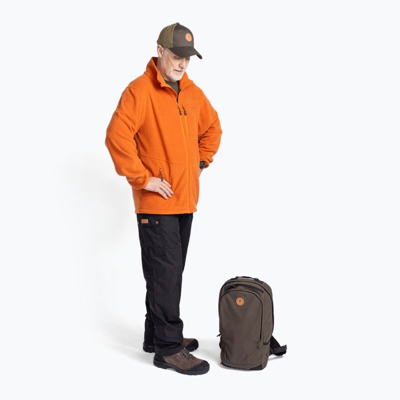 Férfi trekking pulóver Pinewood Finnveden Fleece burned orange 5