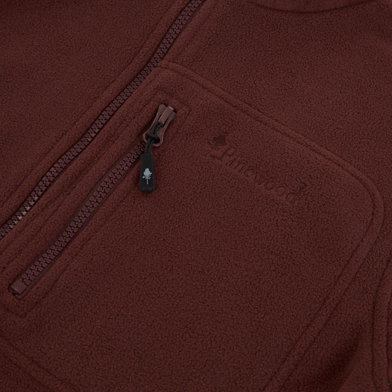 Női trekking pulóver Pinewood Finnveden Fleece earth plum 3