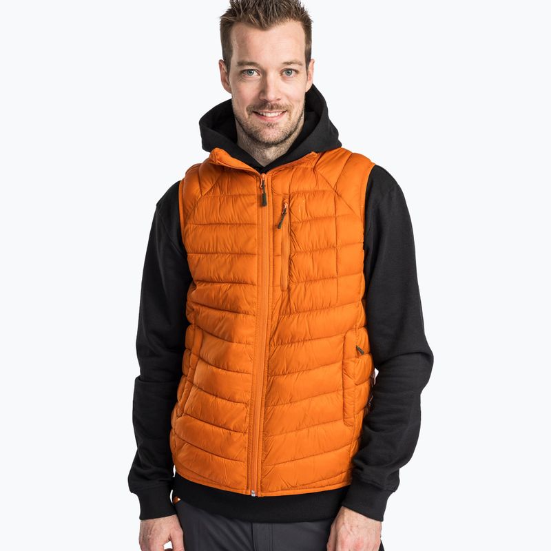 Férfi trekking mellény Pinewood Abisko Insulation burned orange