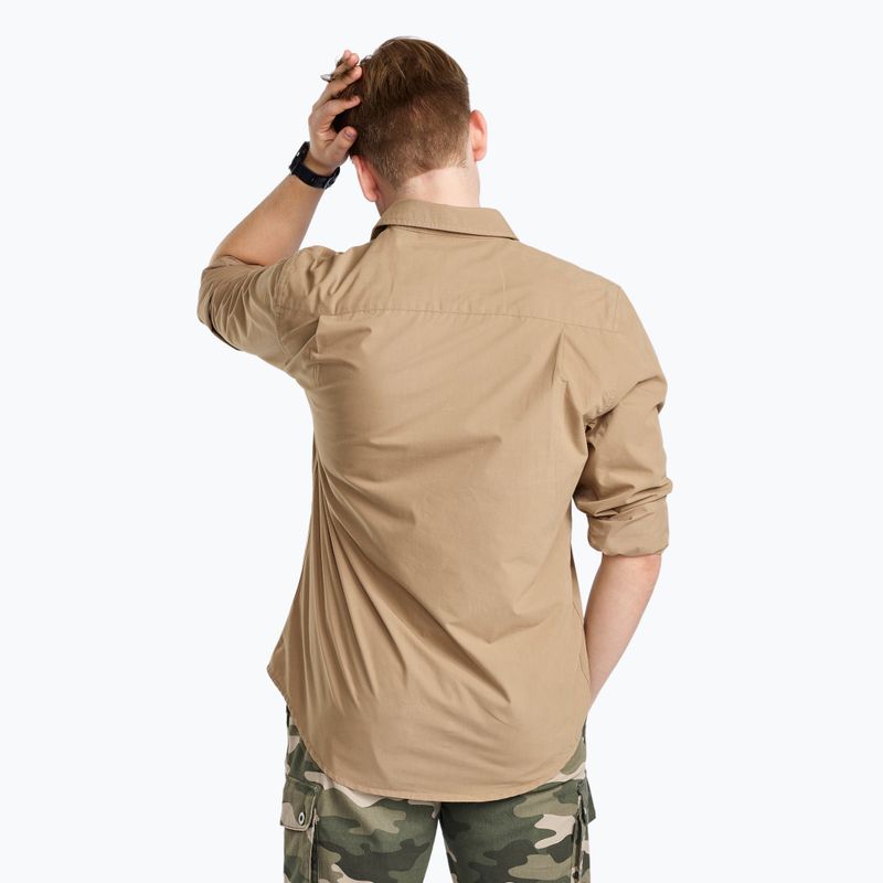 Férfi Pinewood Safari LS homokkő póló 2