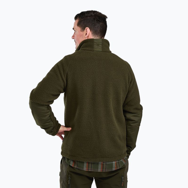 Férfi polárdzseki Pinewood Pile Fleece moss green 2