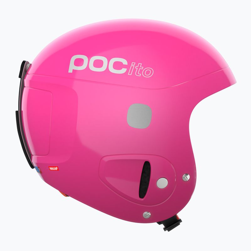 Gyerek sísisak POC POCito Skull fluorescent pink 3