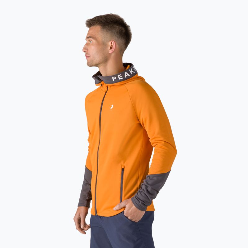 Férfi trekking dzseki Peak Performance Rider narancssárga G77244100