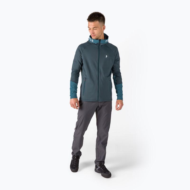Férfi Peak Performance Rider Zip Hoodie kék G77244110 2