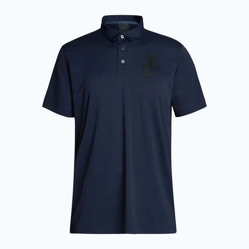Férfi golf póló póló Peak Performance Panmore tengerészkék G7718404040