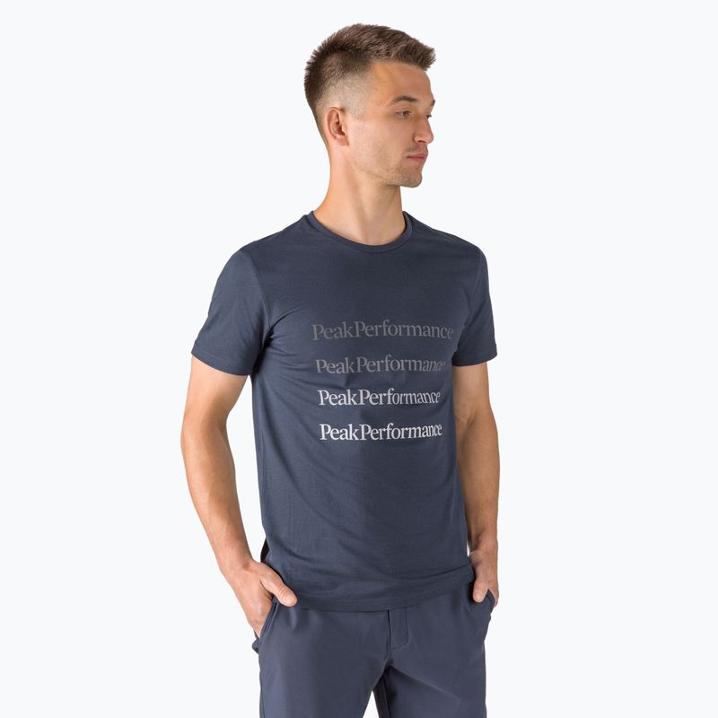 Férfi Peak Performance Ground Tee tengerészkék G77284030