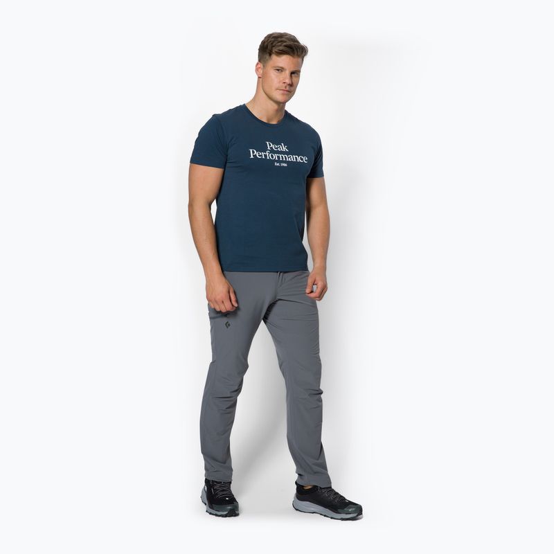 Férfi trekking póló Peak Performance Original Tee 2Z8 tengerészkék G77266180 2