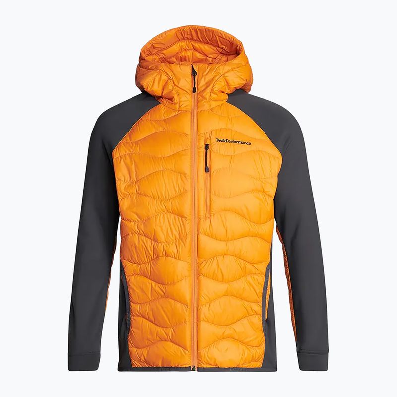 Férfi Peak Performance Down Jacket Helium Down Hybrid Hood narancssárga G77227100