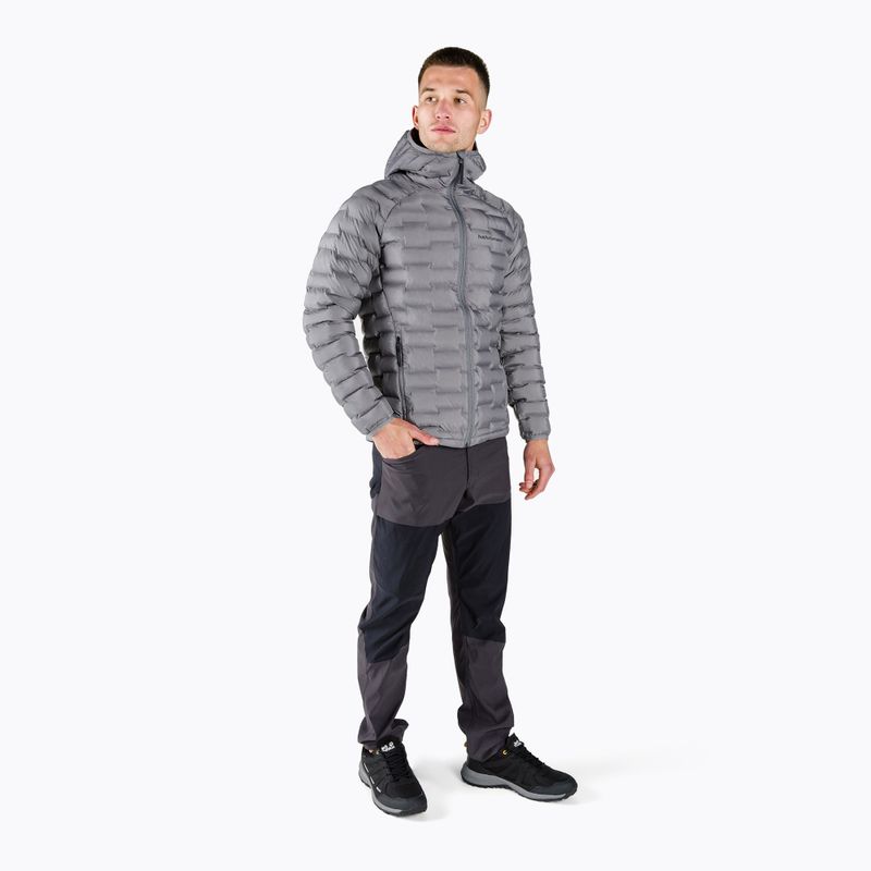 Férfi Peak Performance Down Jacket Argon Light Hood Hood szürke G77242060 2