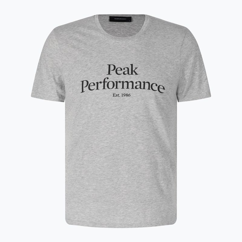 Férfi trekking póló Peak Performance Original Tee szürke G77692090 3