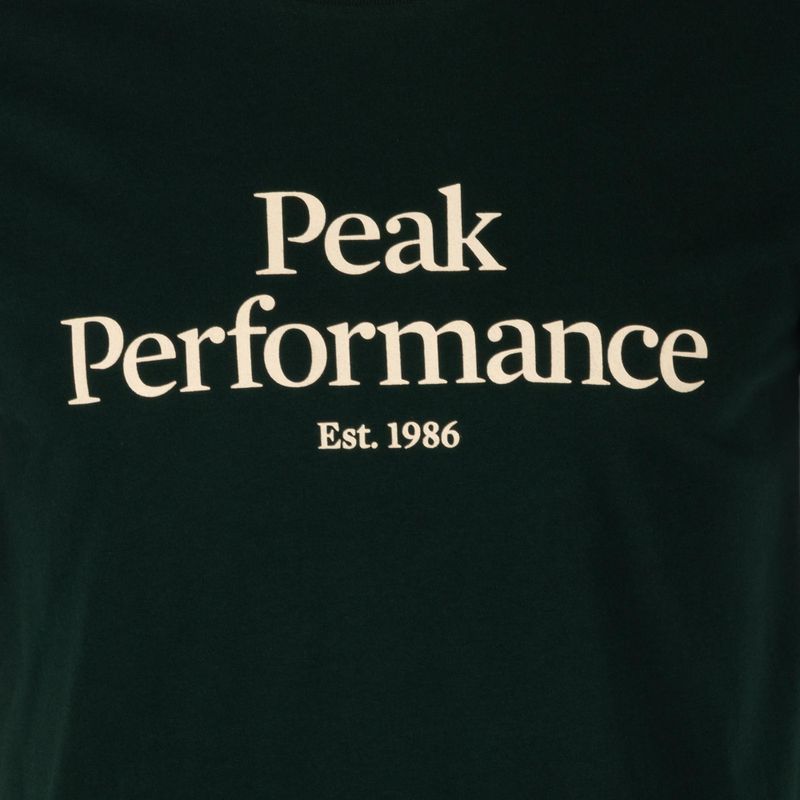 Férfi trekking póló Peak Performance Original Tee zöld G77692260 3