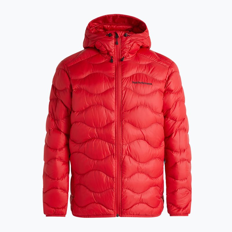 Férfi Peak Performance Helium Down Down Hood Jacket Red G77849160 G77849160