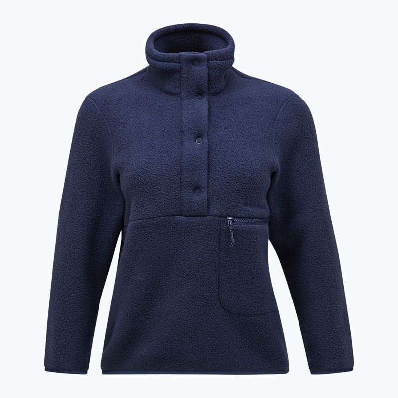 Női pulóver Peak Performance Fleece W Fleece Snap T-Neck 2N3 neck 3