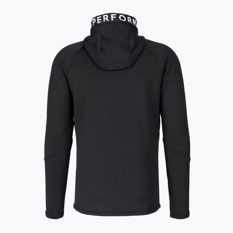 Férfi Peak Performance Rider Zip Hood trekking pulóver fekete G78833040 2